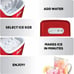 Igloo Portable 26 lbs. Electric Countertop Ice Maker - Red