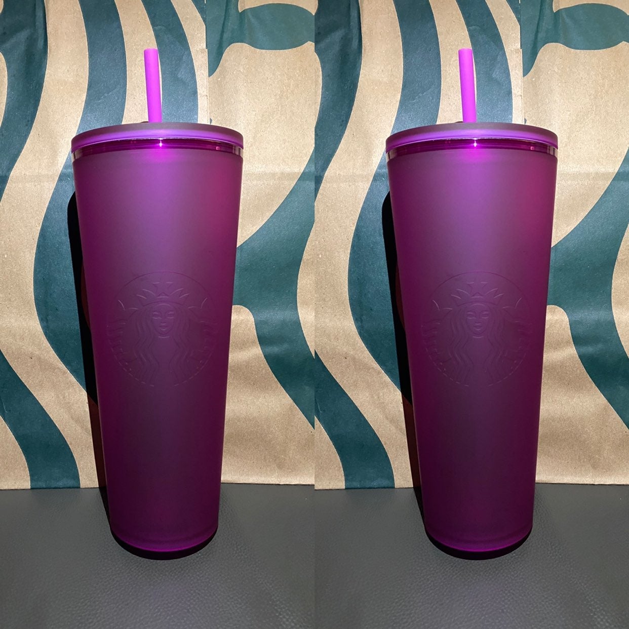 Starbucks Tumbler Purple Soft Touch - Bundle of 2