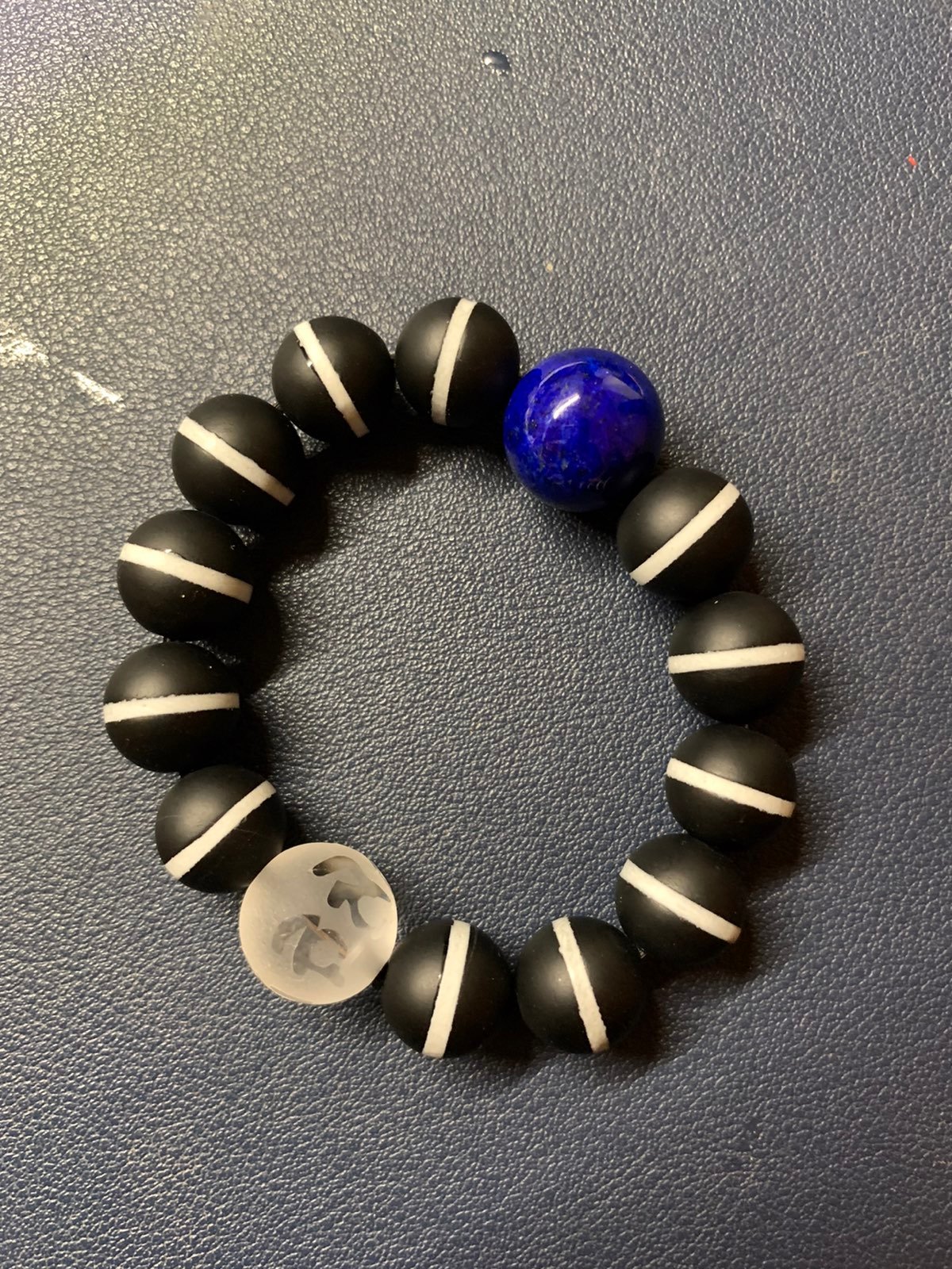 Medicine Buddha beads, lapis lazuli, six-character mantra healing healthy