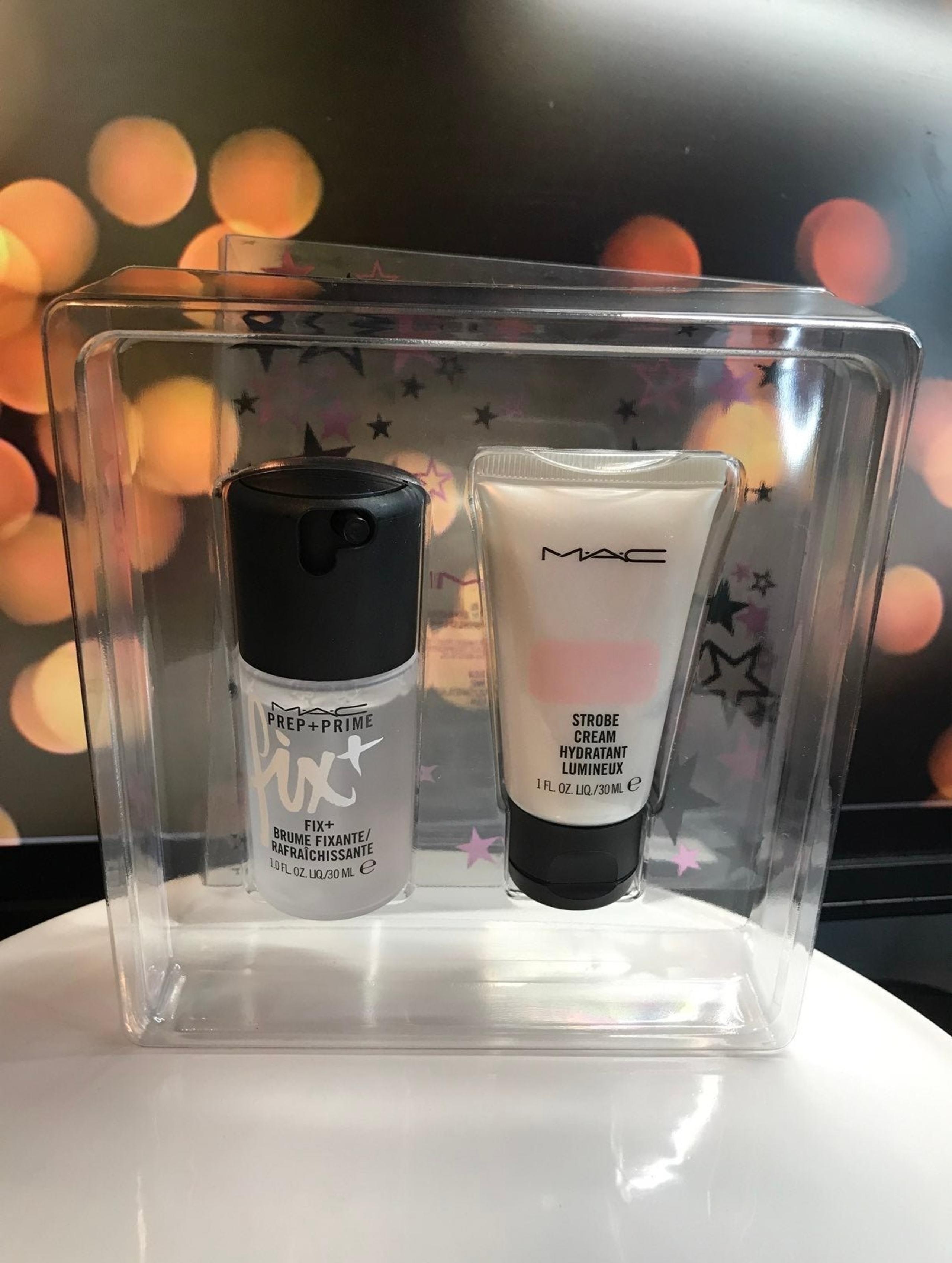 MAC Cosmetics ~ 2PC Travel Size Set - Strobe Cream & Fix+ ~ BNIB