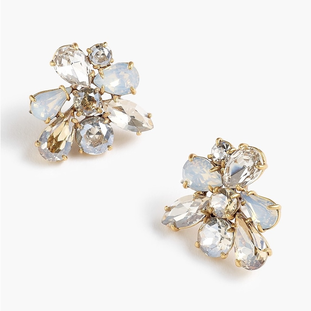 J. Crew Crystal Cluster Earrings
