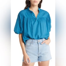 MOTHER: The Pouf Popover Blouse FAIENNE THAT SWOONY FEELING