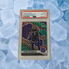 Tyrese Haliburton 2020-21 Mosaic Choice Red & Green Prizm #204 Rookie RC PSA 10