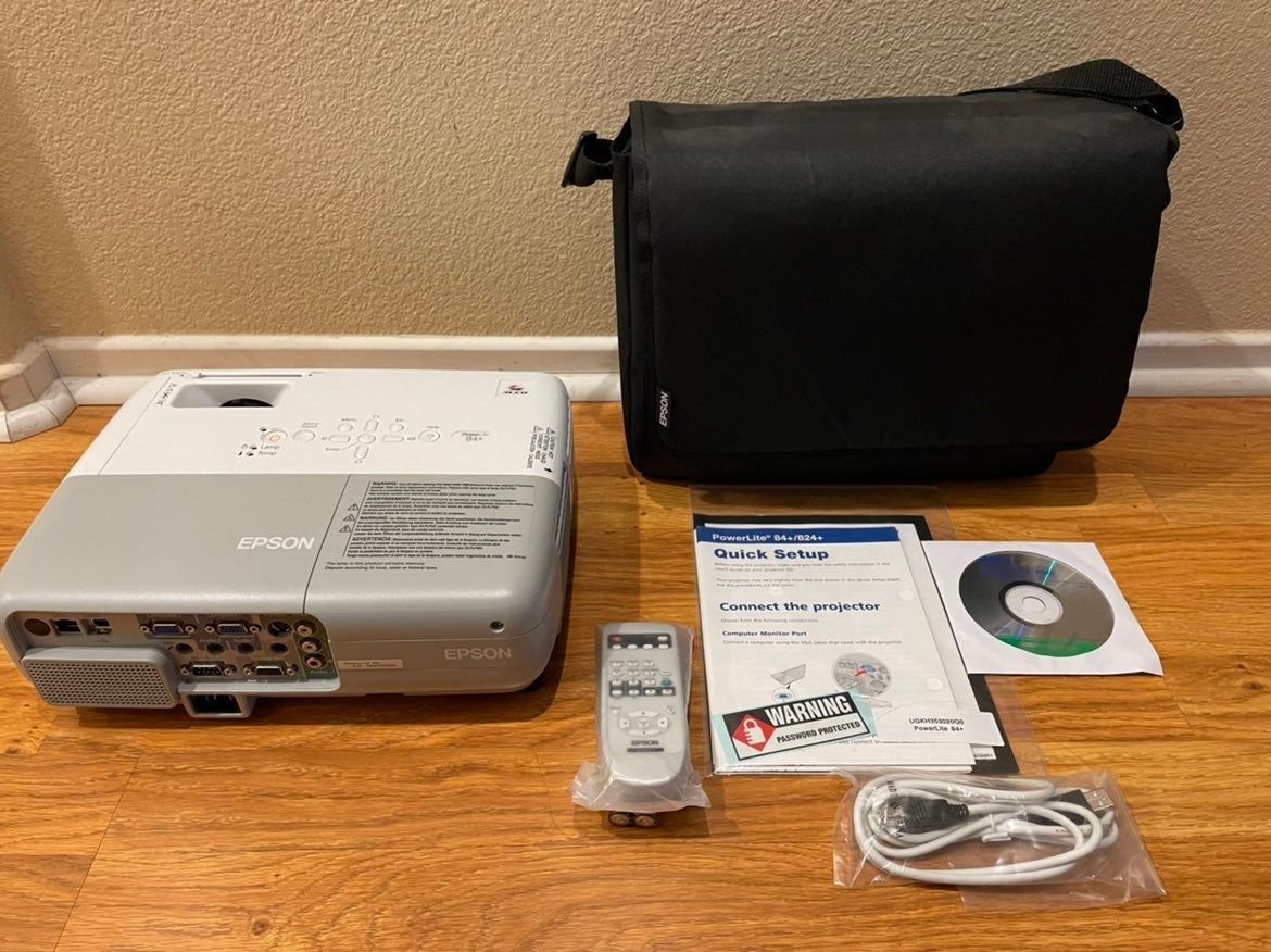 Epson PowerLite 84 Projector (White/Gray)