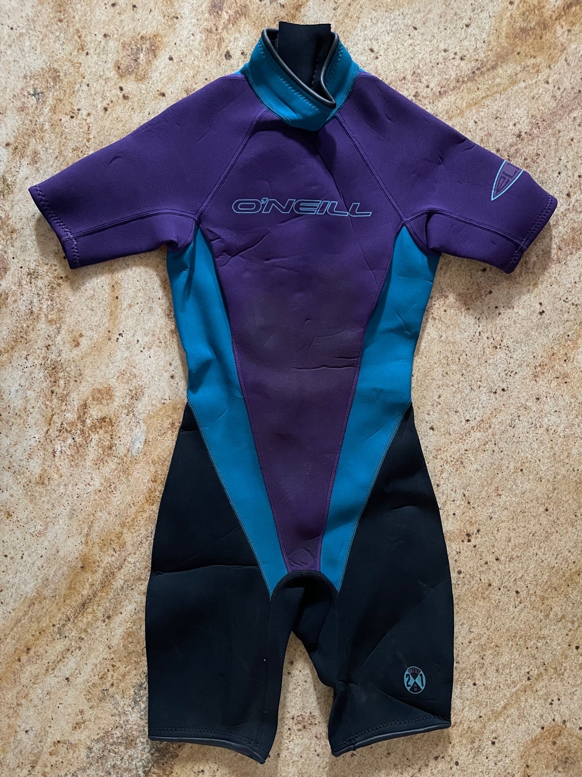 O’Neill ELITE 2-1 spring suit Wetsuit Purple and teal size Women’s size 6