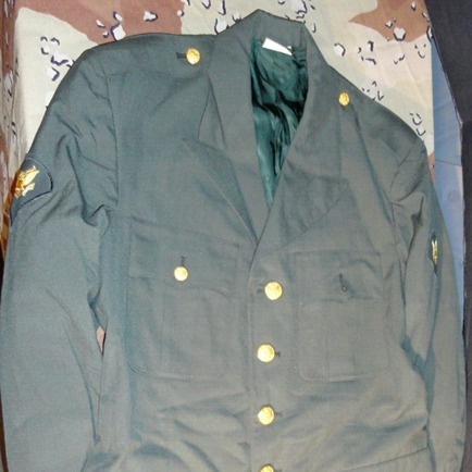 sz39X-LARGE USGI MILITARY SERGE AG-344 CLASS 3 DRESS ARMY UNIFORM JACKET LD 2442