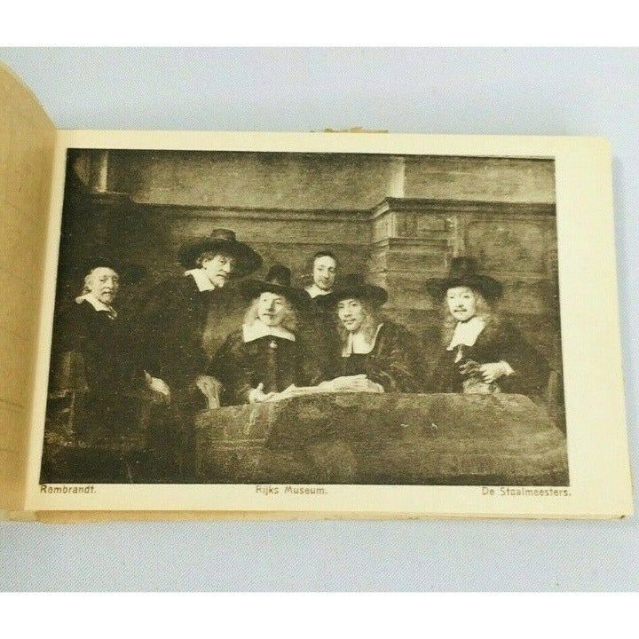 Vintage Rare Rembrandt Postcard Booklet Album Photo Type Binger Haarlem