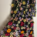 Lulus Impressive Blossom Black 3D Floral Embroidered Midi M Wedding Party 1381