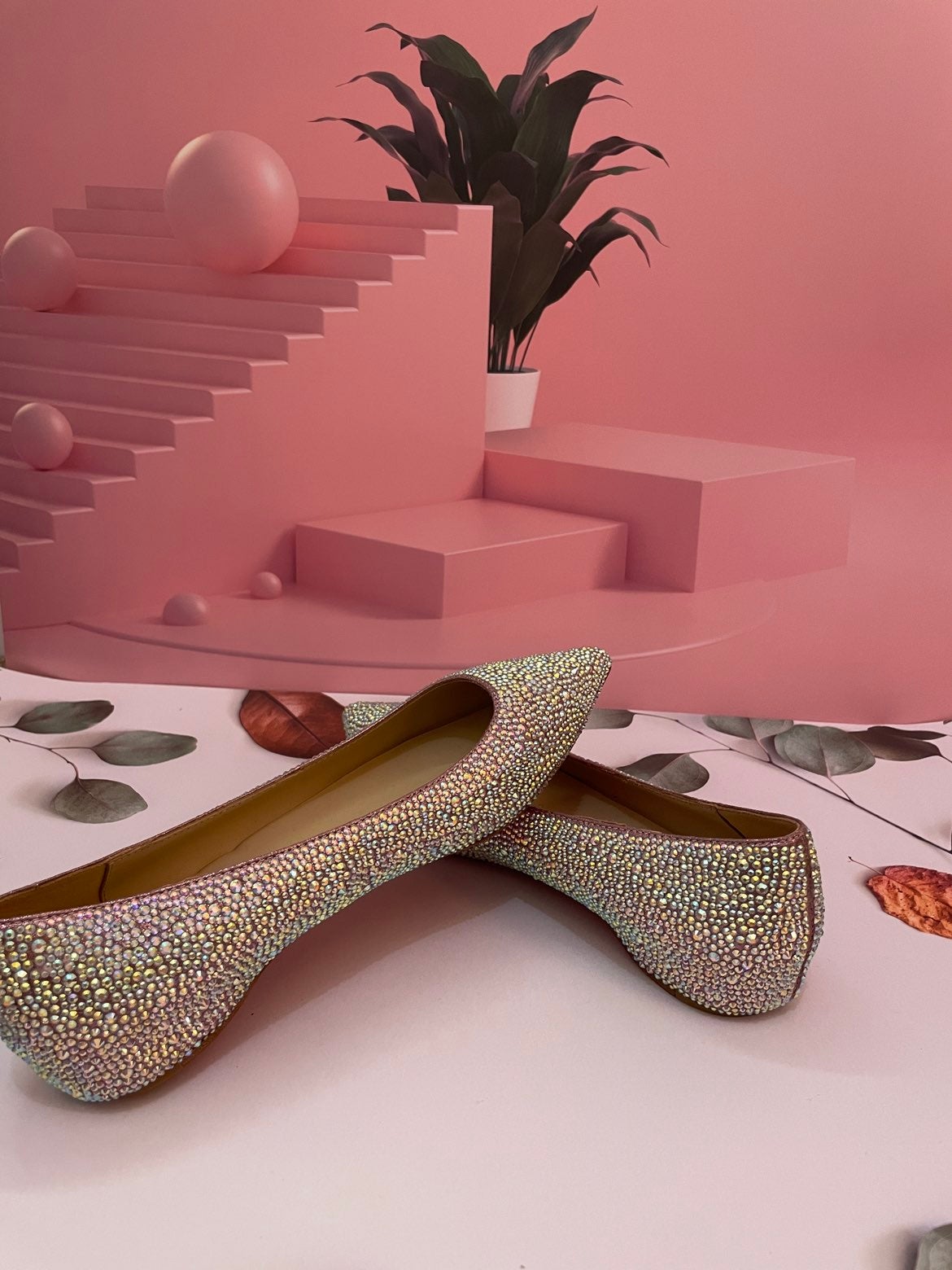 Fashion shoes sz 36 crystal flat