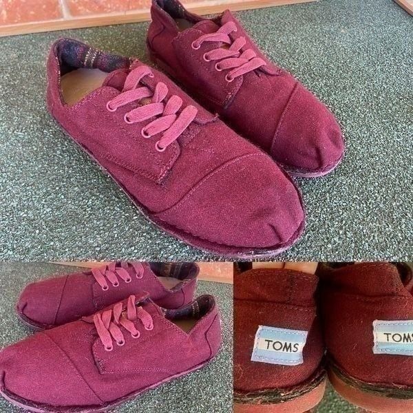 TOMS Cordones Wool Woven Shoes size 10.5