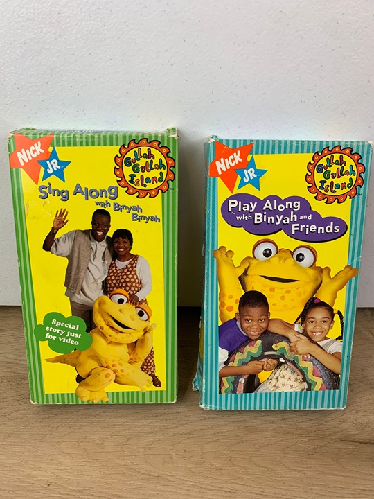 Gullah Gullah Island Nick Jr VHS Lot of 2 Play Along & Sing Along With Binyah
