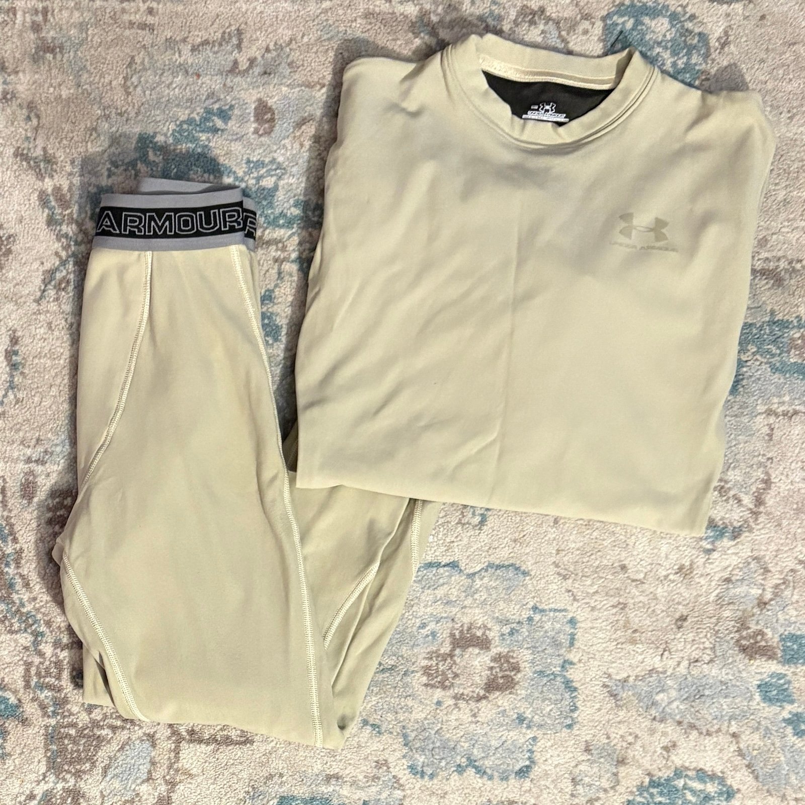 Under Armour Tactical Base Layer Tights/Long Sleeve Top Set Size S/M Football