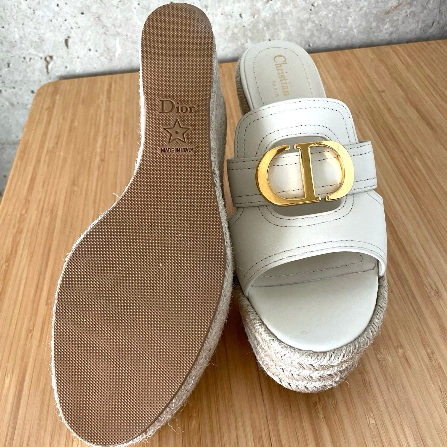 DIOR 30 Montaigne Wedge Slide SZ 37