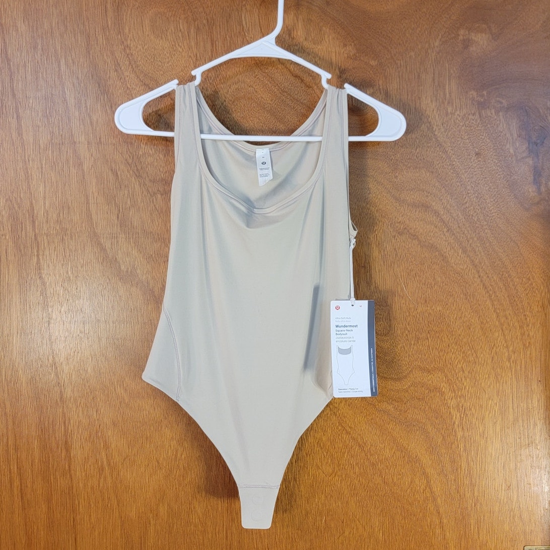 NWT - Women's Lululemon Ultra-Soft Wundermost Nulu Square-Neck Bodysuit - Sz: M