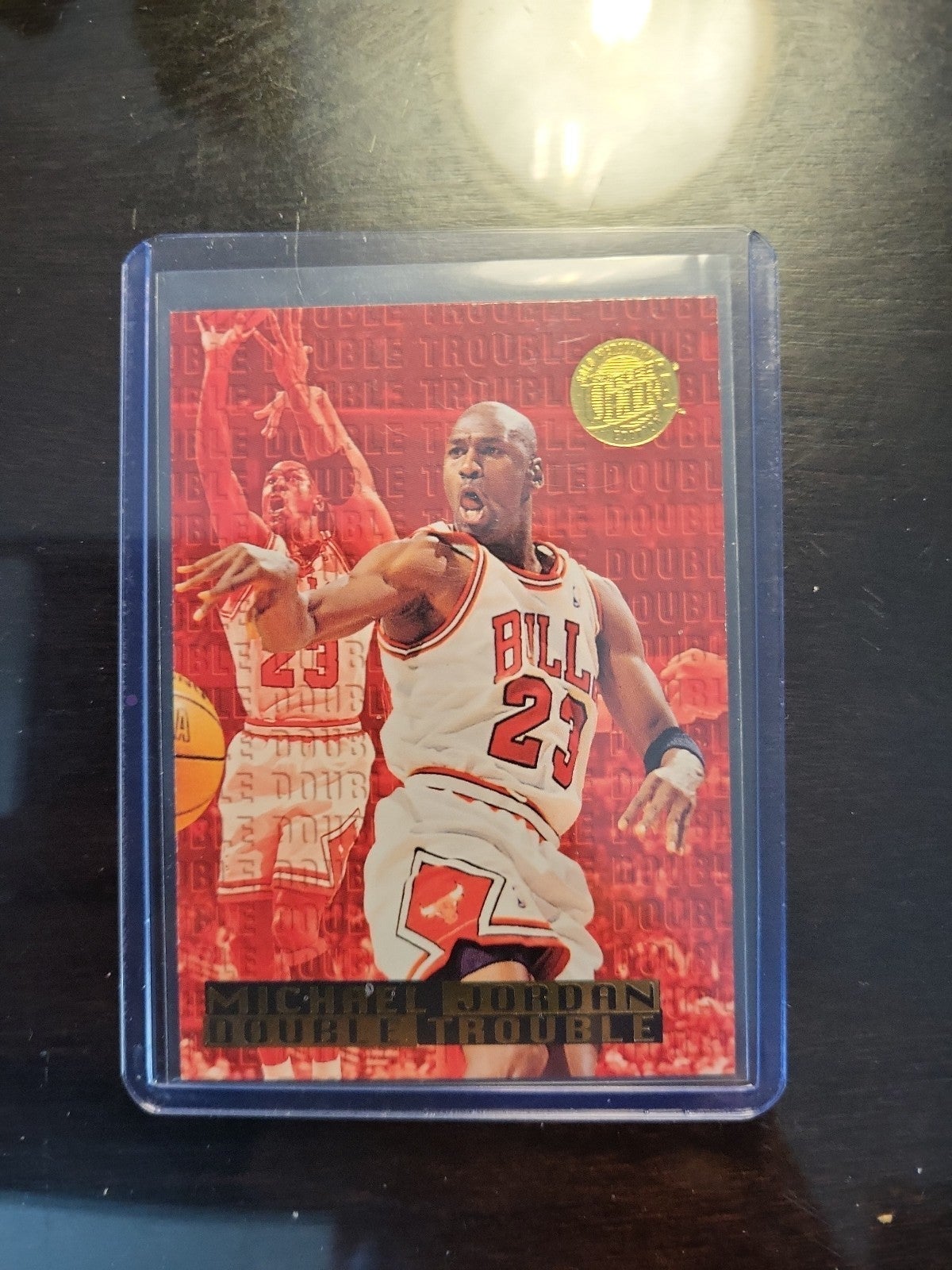 Michael Jordan Fleer Ultra Double Trouble Gold Medallion Edition Rare!!!