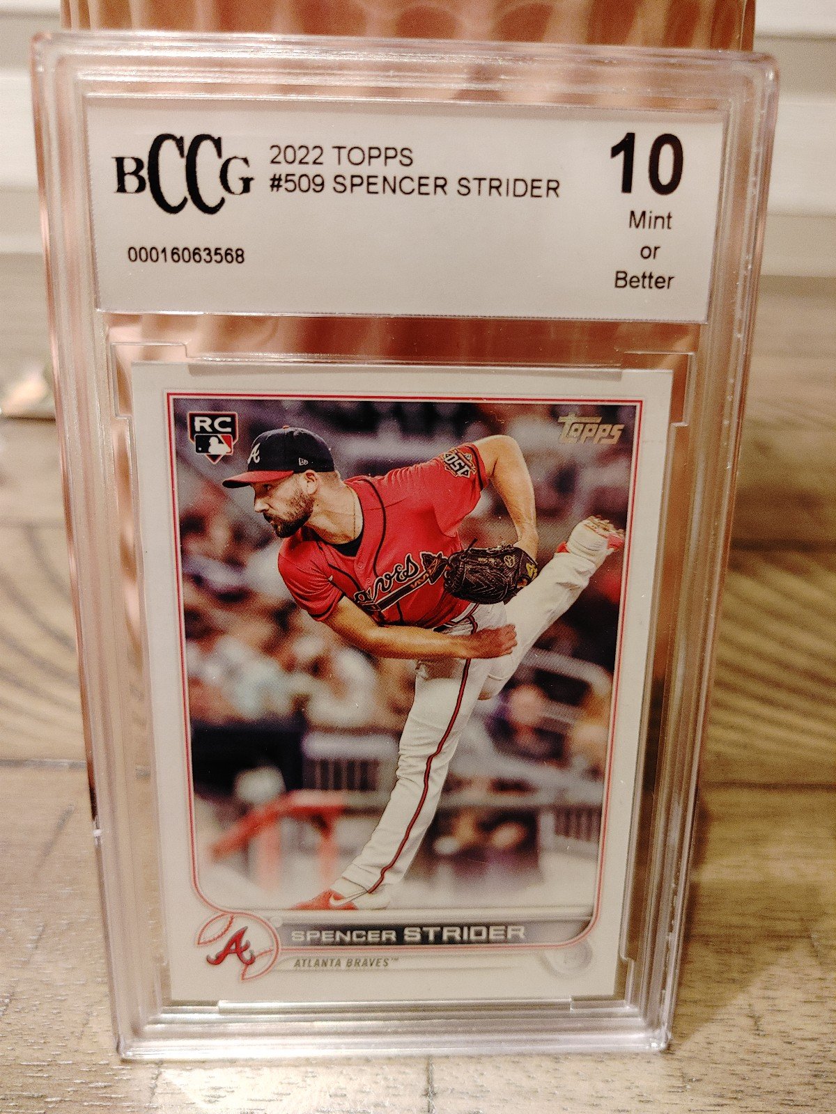 Topps spencer strider rookie card graded 10