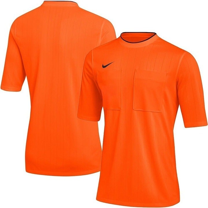 Nike Dri Fit Soccer Referee Jersey Orange Size Medium M DH8024-819