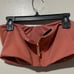 Miss Circle Blush Pink Stretch Crepe Strapless Top Bandeau Sz Small Full Zip