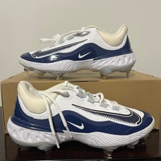 Nike Alpha Huarache Elite 4 Low Metal Baseball Cleats Size 7.5 Navy FD2745-103