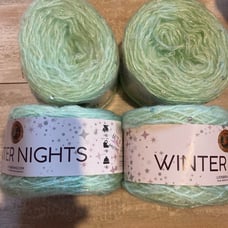 Lion Brand Winter Nights Yarn in Empowermint lot of 4