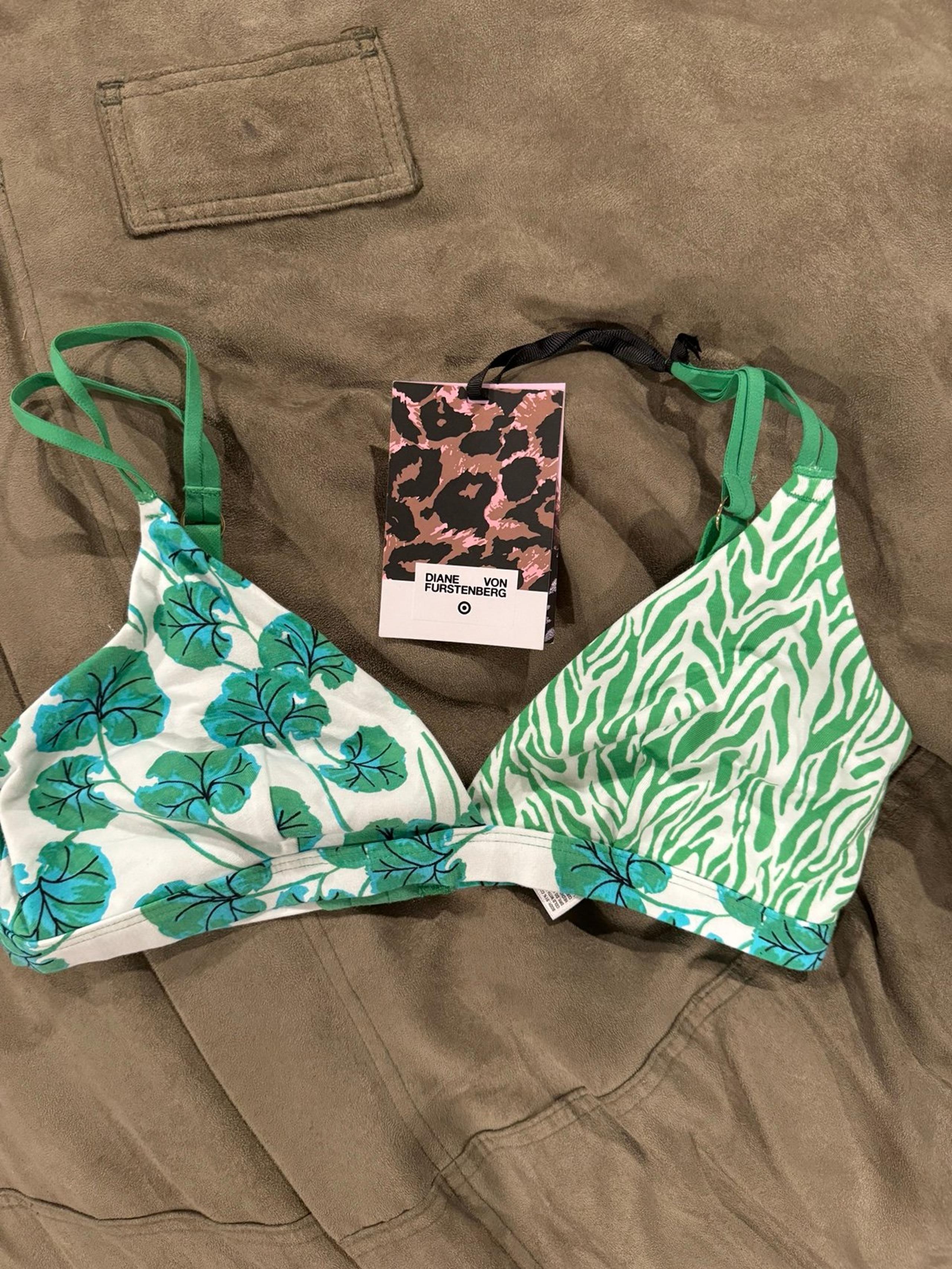 diane von furstenberg target soft bra top new size medium