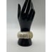 Women's Ivory Wide Mother of Pearl Elastic Bracelet
