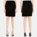 NWT Theory Pleat Wrap Skirt Black/White Dot Velvet Size 6
