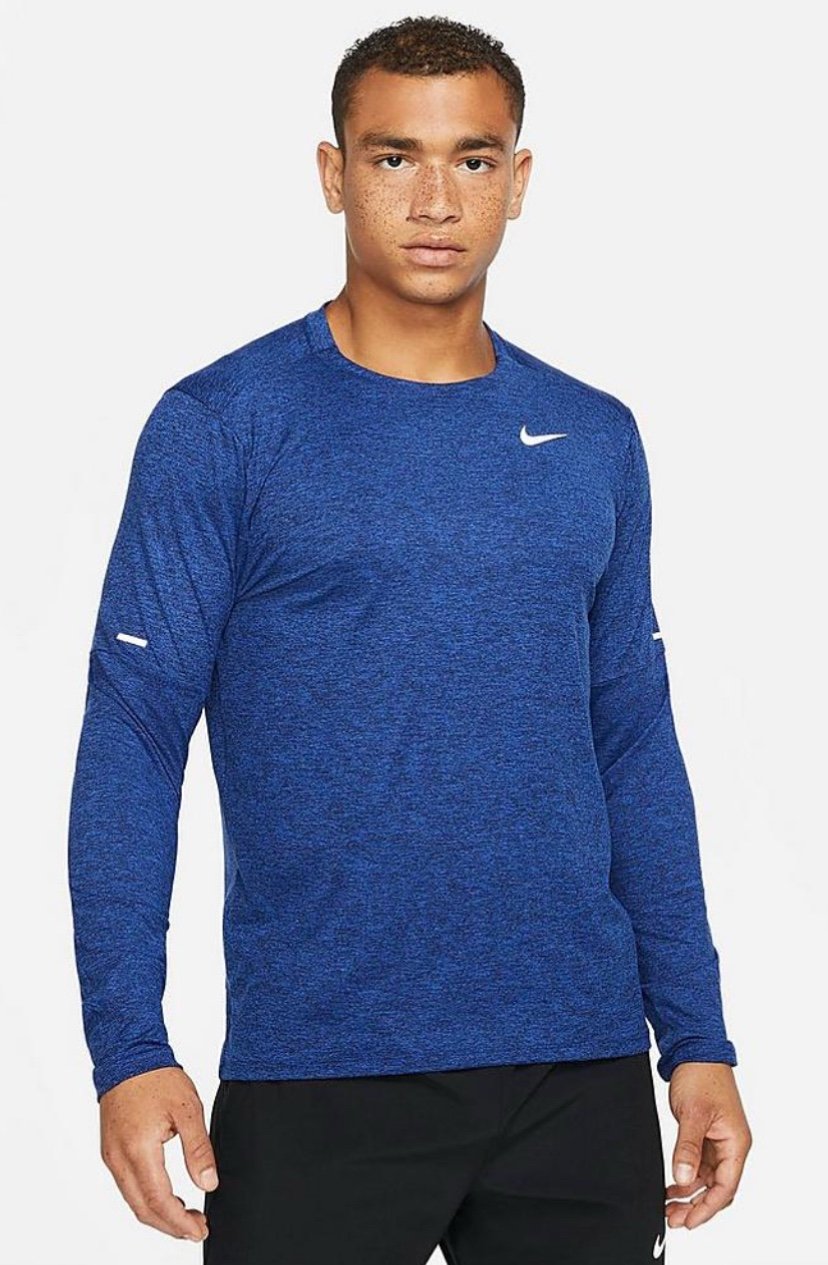 NEW Nike Element Men's Large Dri-FIT 1/2-Zip Running Top - Game Royal DD4756-451