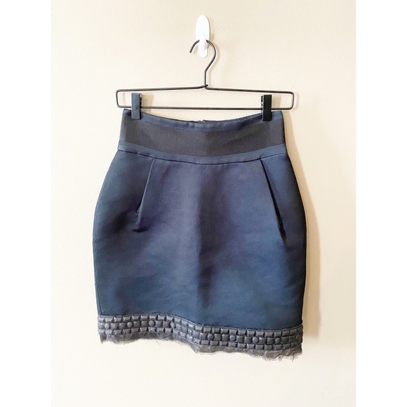 Jenni Kayne Shimmery Blue Mini Skirt