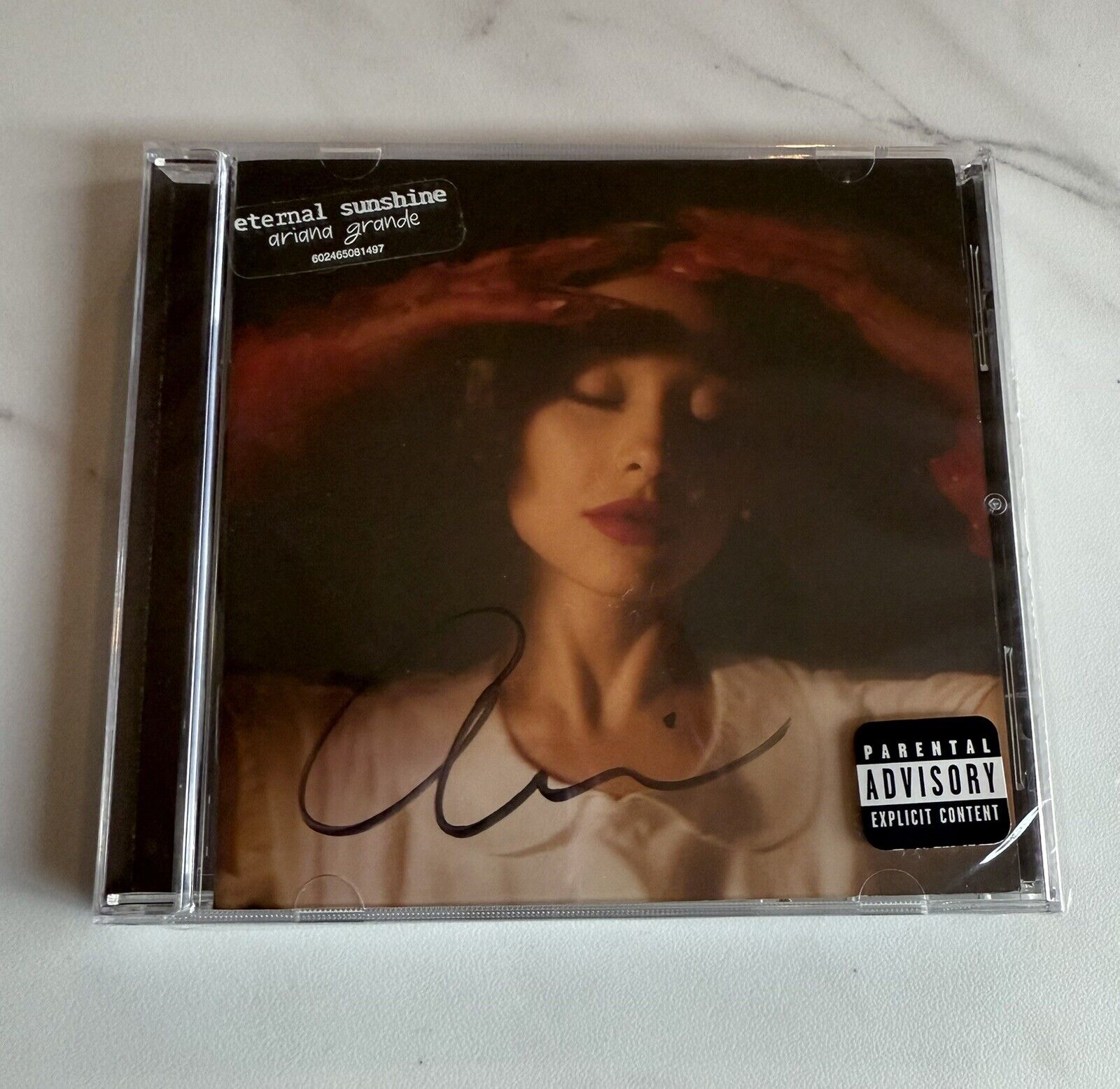 Ariana Grande SIGNED Signature Autograph Eternal Sunshine CD SEALED