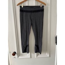 Lululemon wonder under black and gray tweed like leggings 8