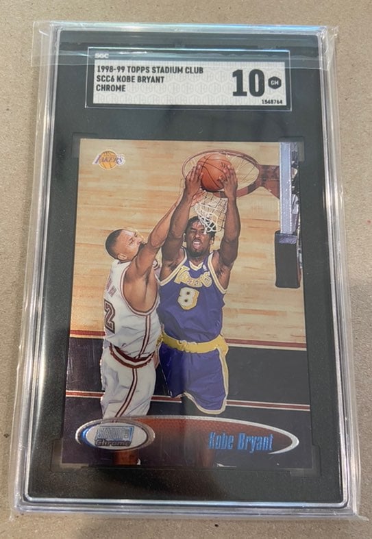 1998 topps stadium club Kobe Bryant SGC