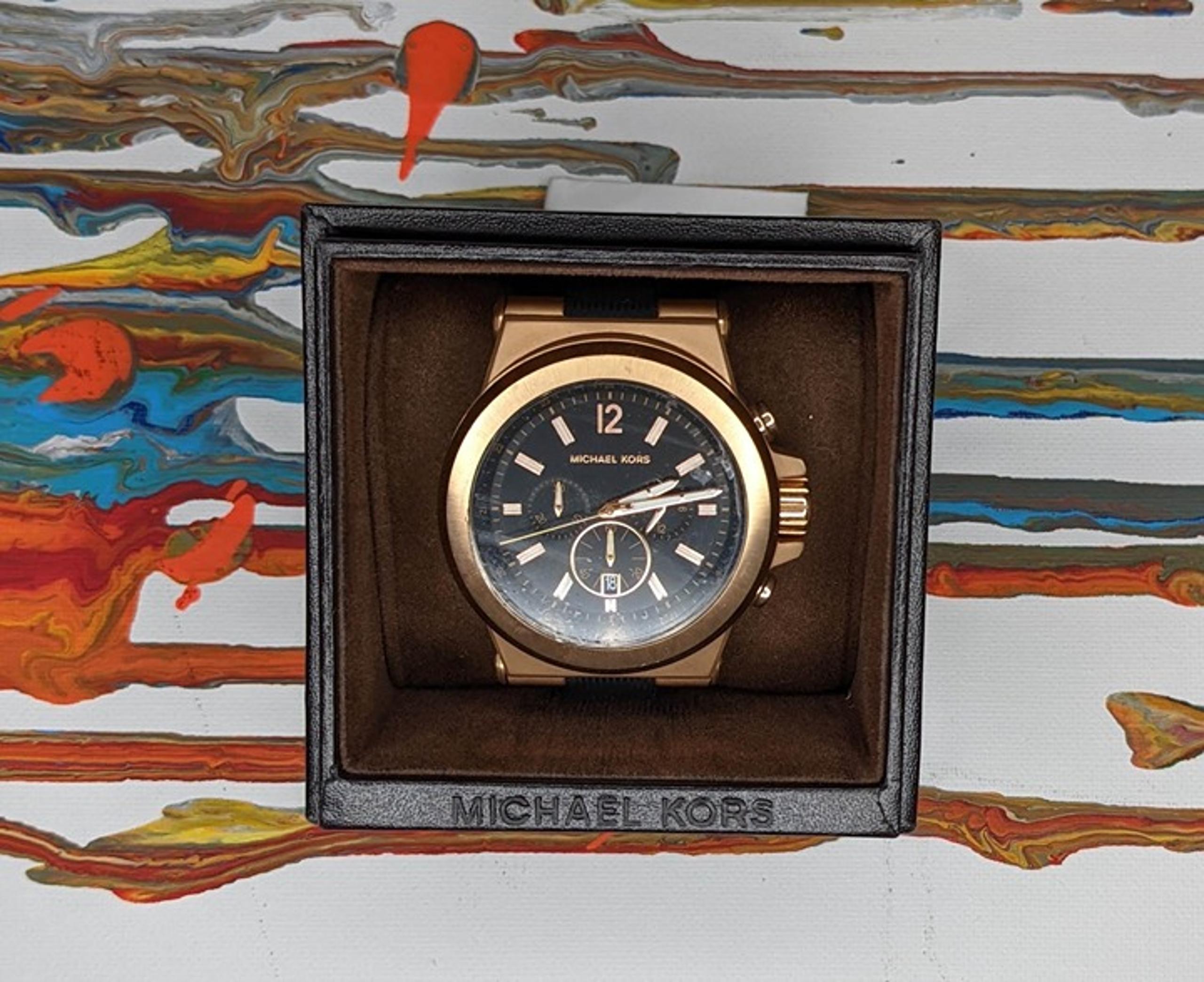 Michael Kors Dylan stainless steel chronograph watch