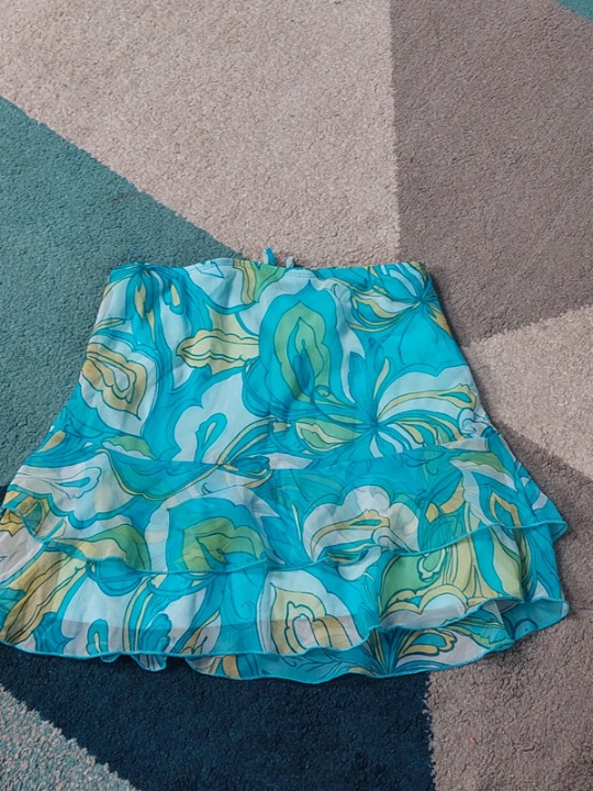 Psychedelic print skirt