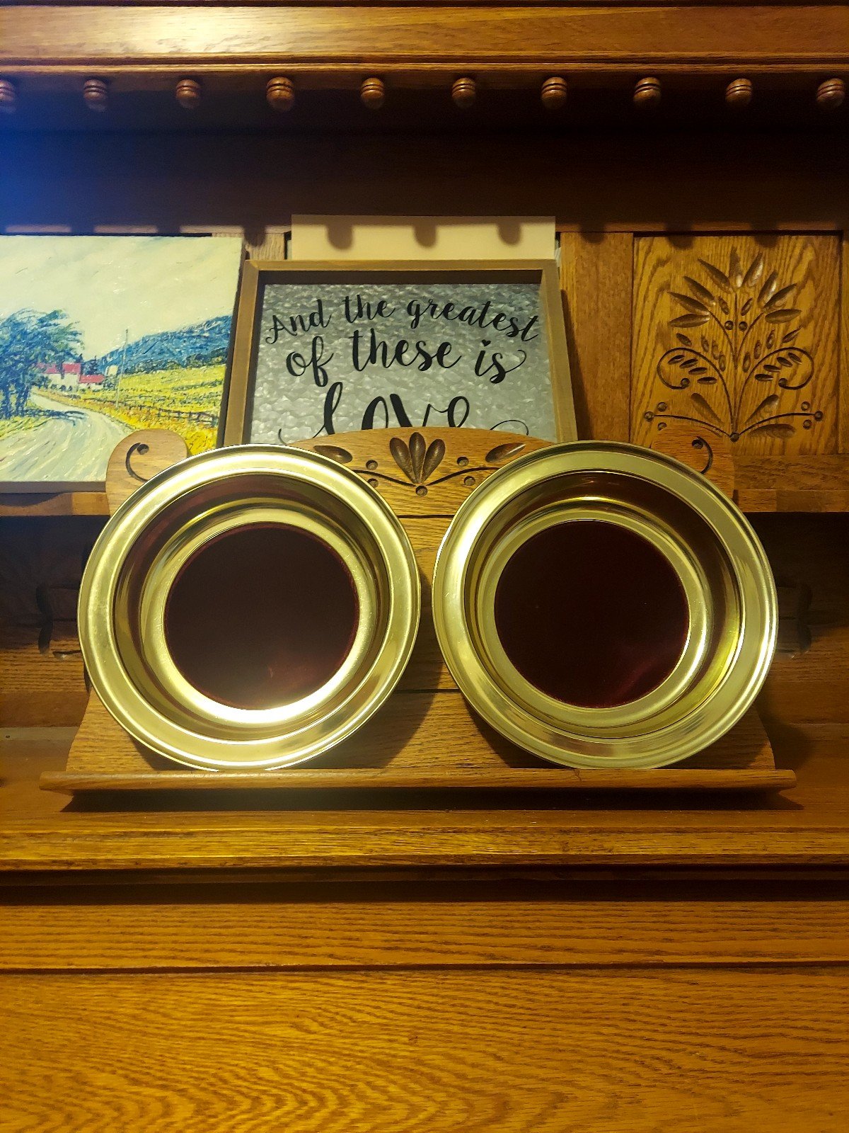 vintage2 SILVERTONE PRO DEL CHURCH OFFERING PLATES