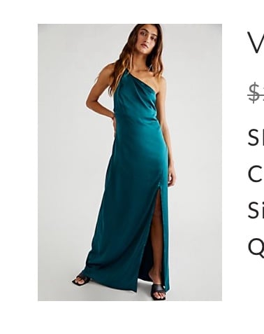 Free people bottle green victoria Maxi Dress