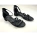 Eileen Fisher Noni Strappy Leather Zip-Cuff Sandals Women 8 EUC Block Heel Black
