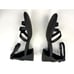 Eileen Fisher Noni Strappy Leather Zip-Cuff Sandals Women 8 EUC Block Heel Black