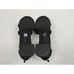Eileen Fisher Noni Strappy Leather Zip-Cuff Sandals Women 8 EUC Block Heel Black