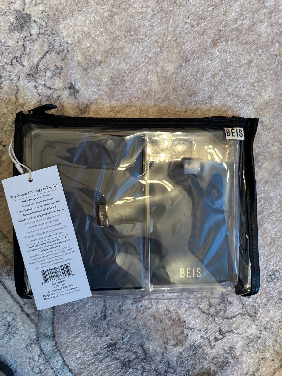 BEIS NWT passport and luggage tag set