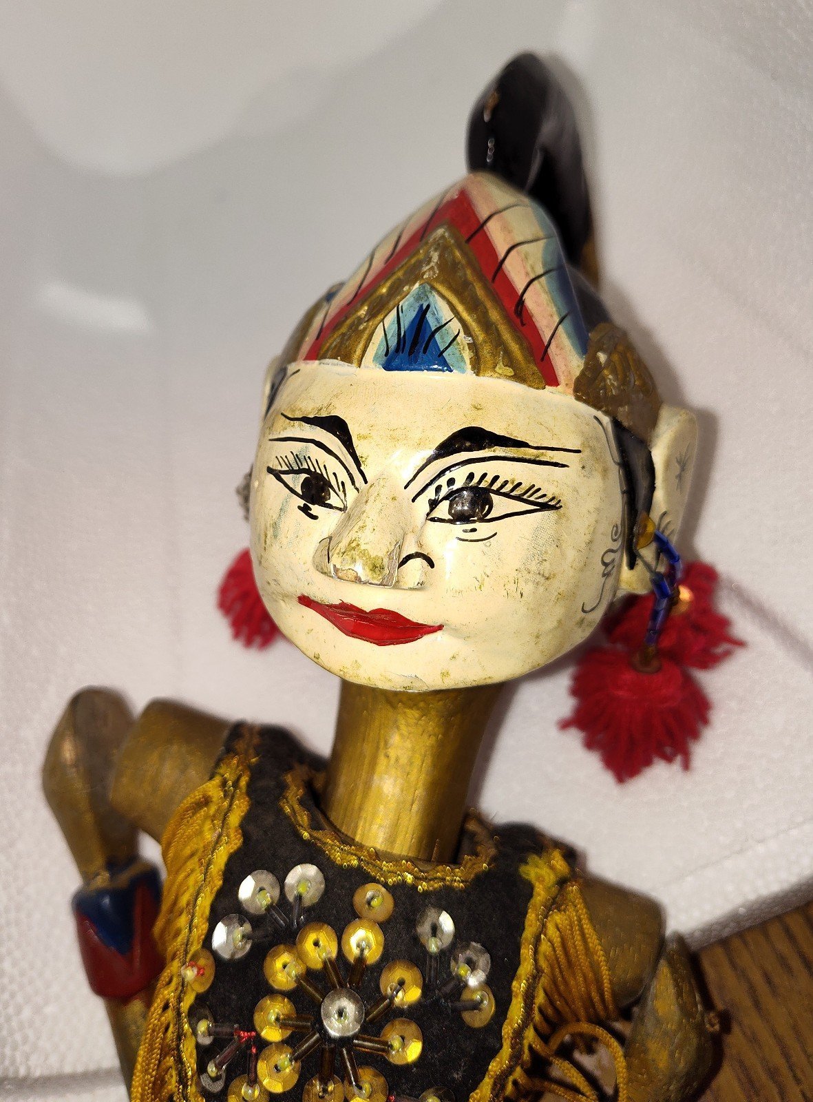 Wayang Golek vintage Bali Stick puppet/marionette