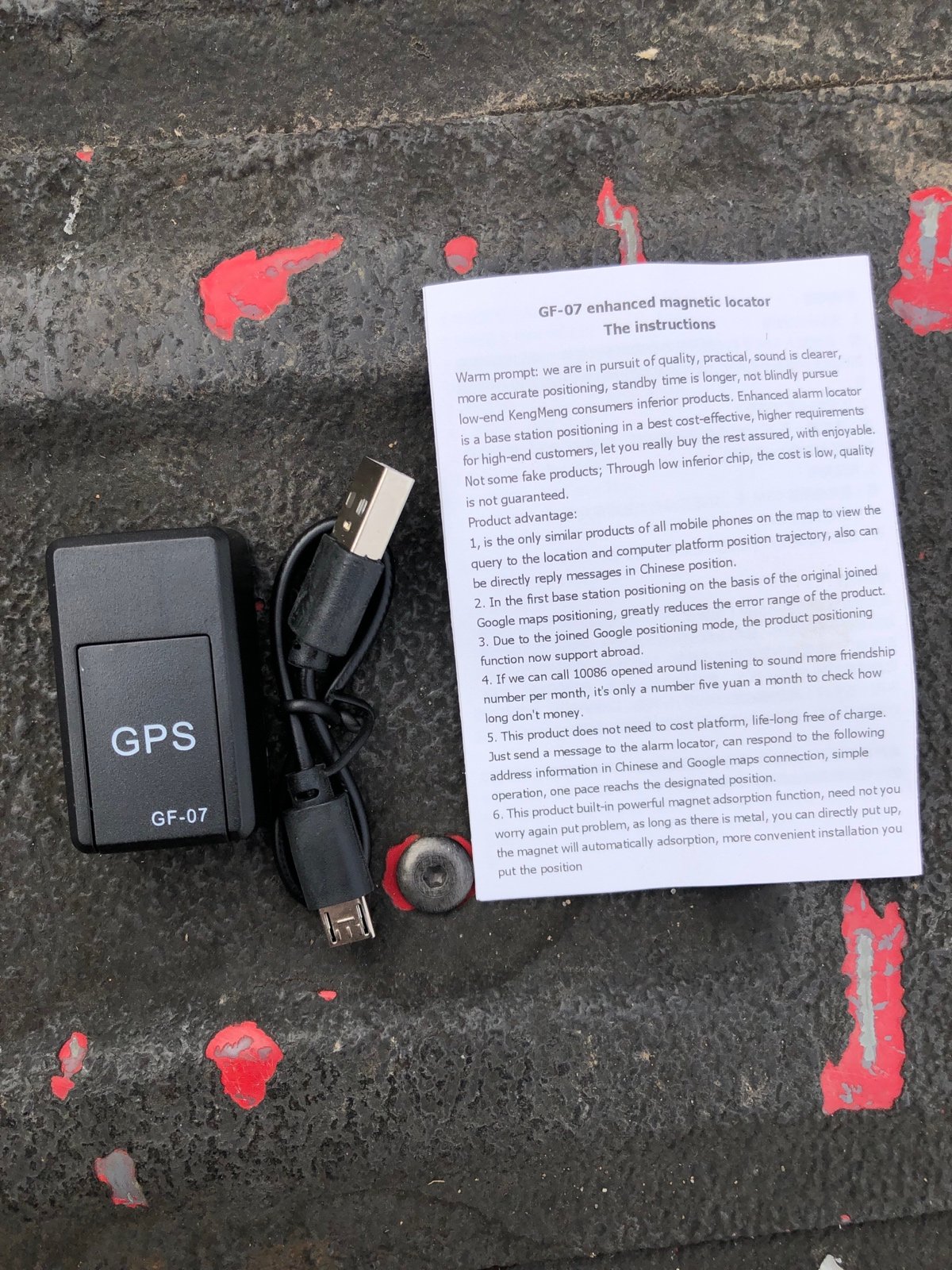 GF-07 Enhanced Magnetic GPS Locator Tracker