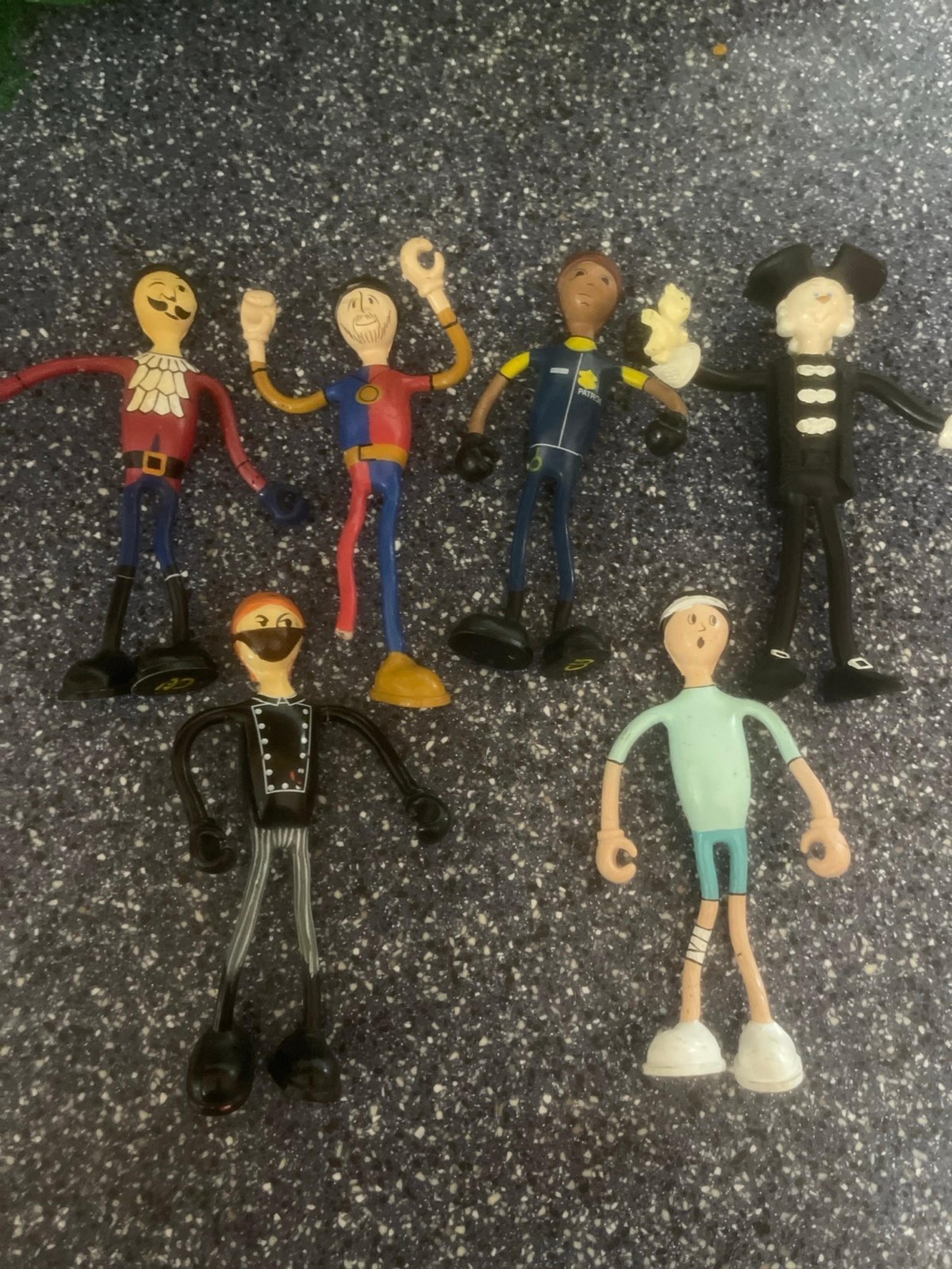Kid Galaxy Bendos Toy Figures Bendable Action Characters Lot Of 5