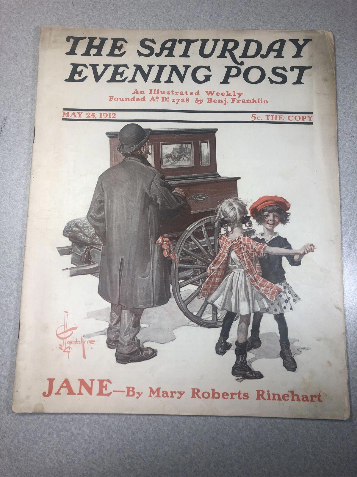 [Complete] SATURDAY EVENING POST MAY 25 1912 LEYENDECKER Hurdy-Gurdy Man