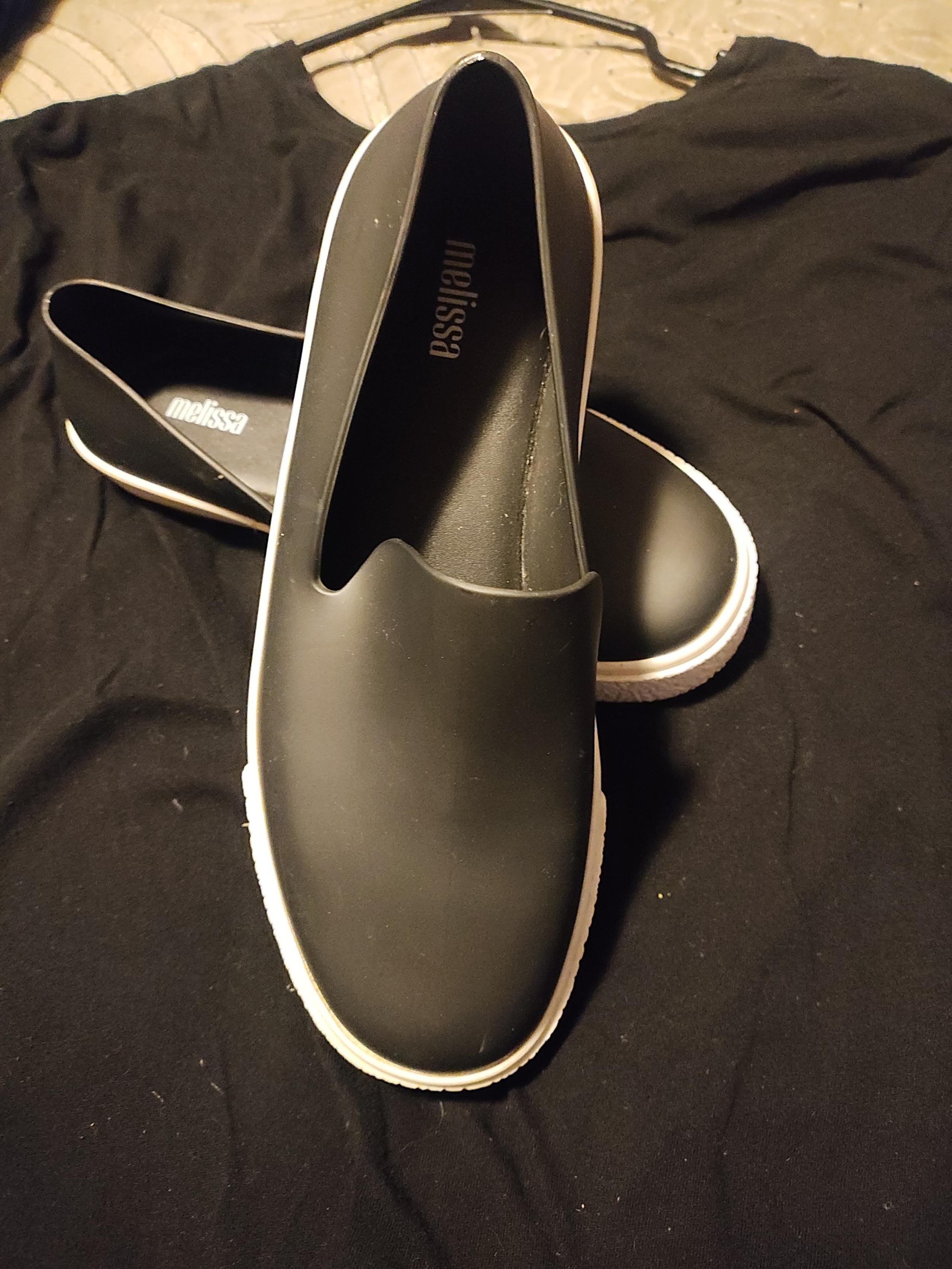 MELISSA Ground II Slip-On Sneaker Black & White Rubber