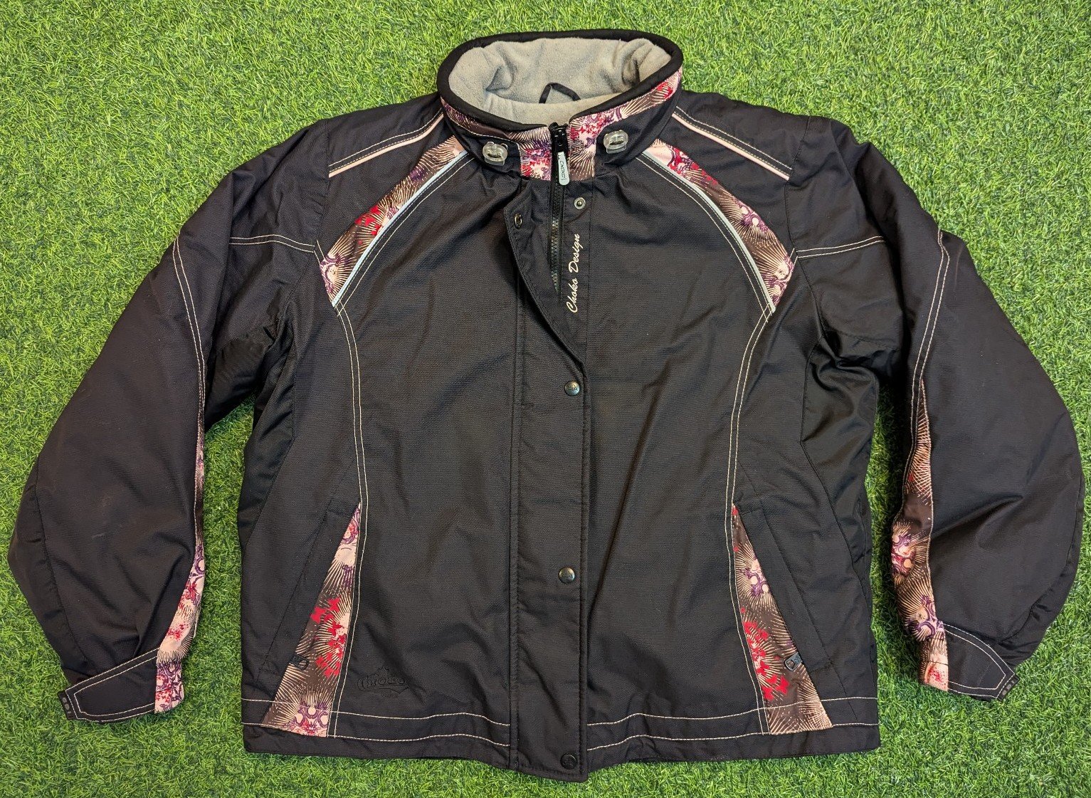 CHOKO Design Powder Ladies Black Snowmobile Jacket Size XL