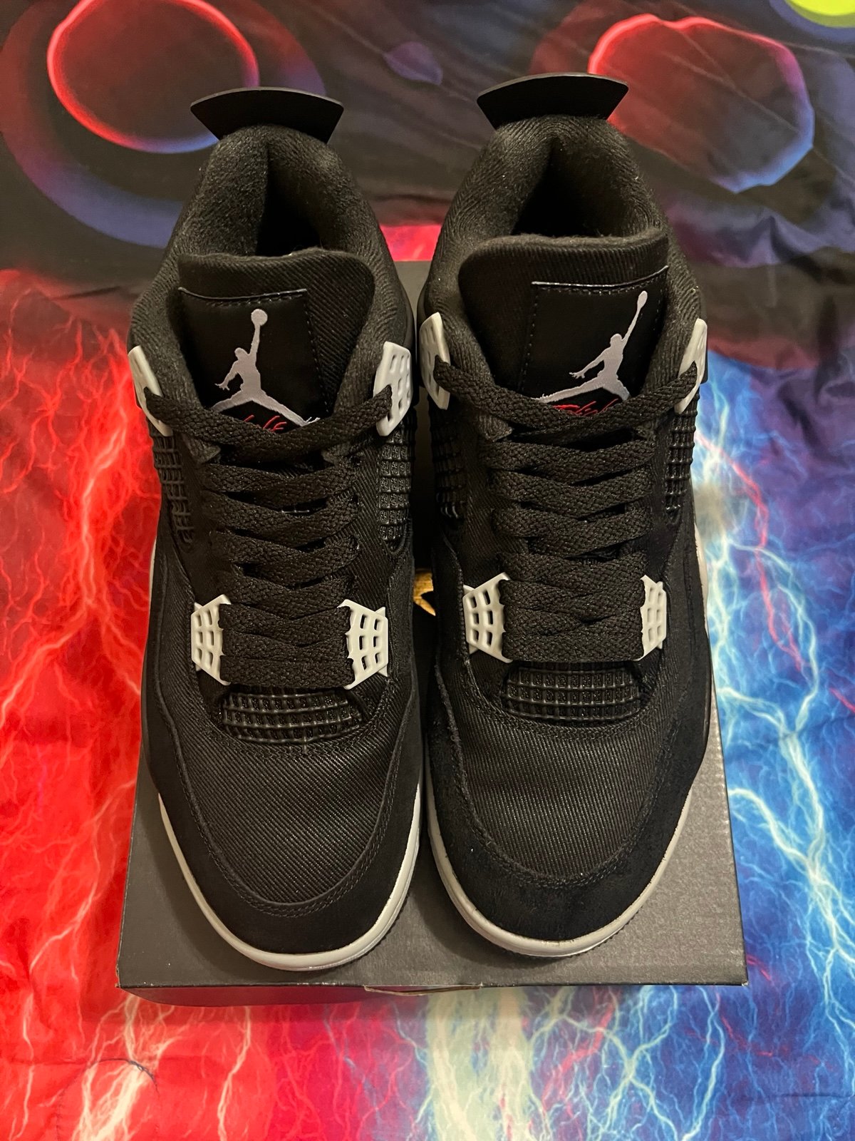 Jordan 4 Black Canvas Size 9