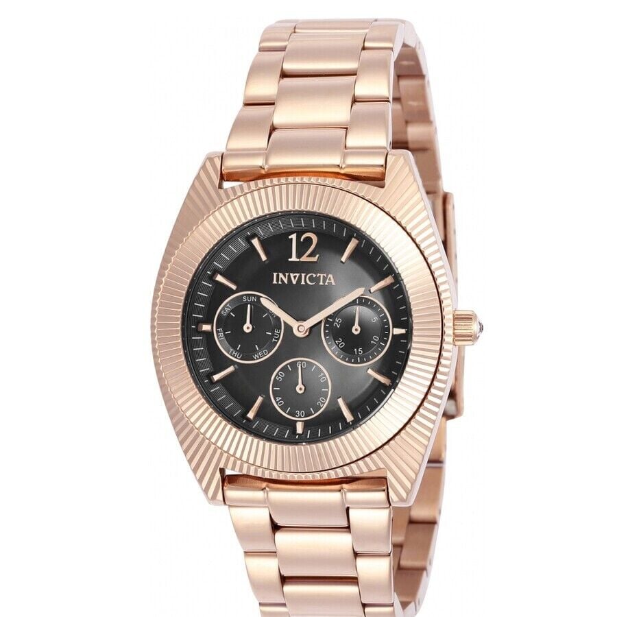 595 MSRP- INVICTA Angel Black Rose Gold Ladies Watch- No box and Papers
