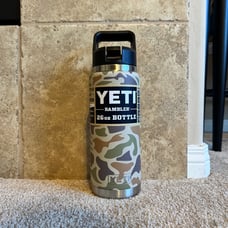 Yeti Rare Tan Camo 26oz Rambler Bottle