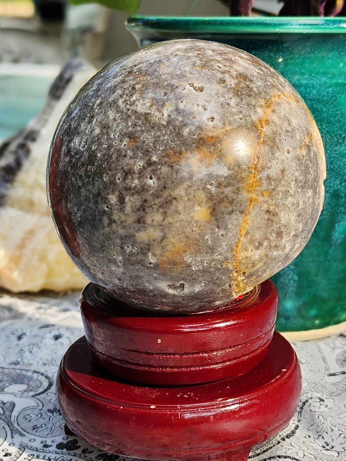 **LARGE 1.3 POUND**Ocean Jasper Druzy Sphere